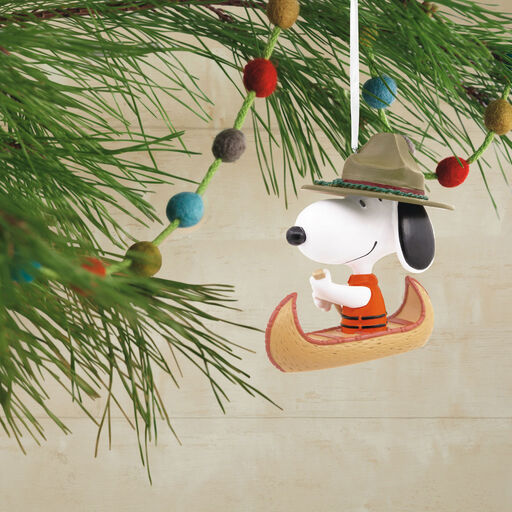 Peanuts® Snoopy in Canoe Hallmark Ornament, 