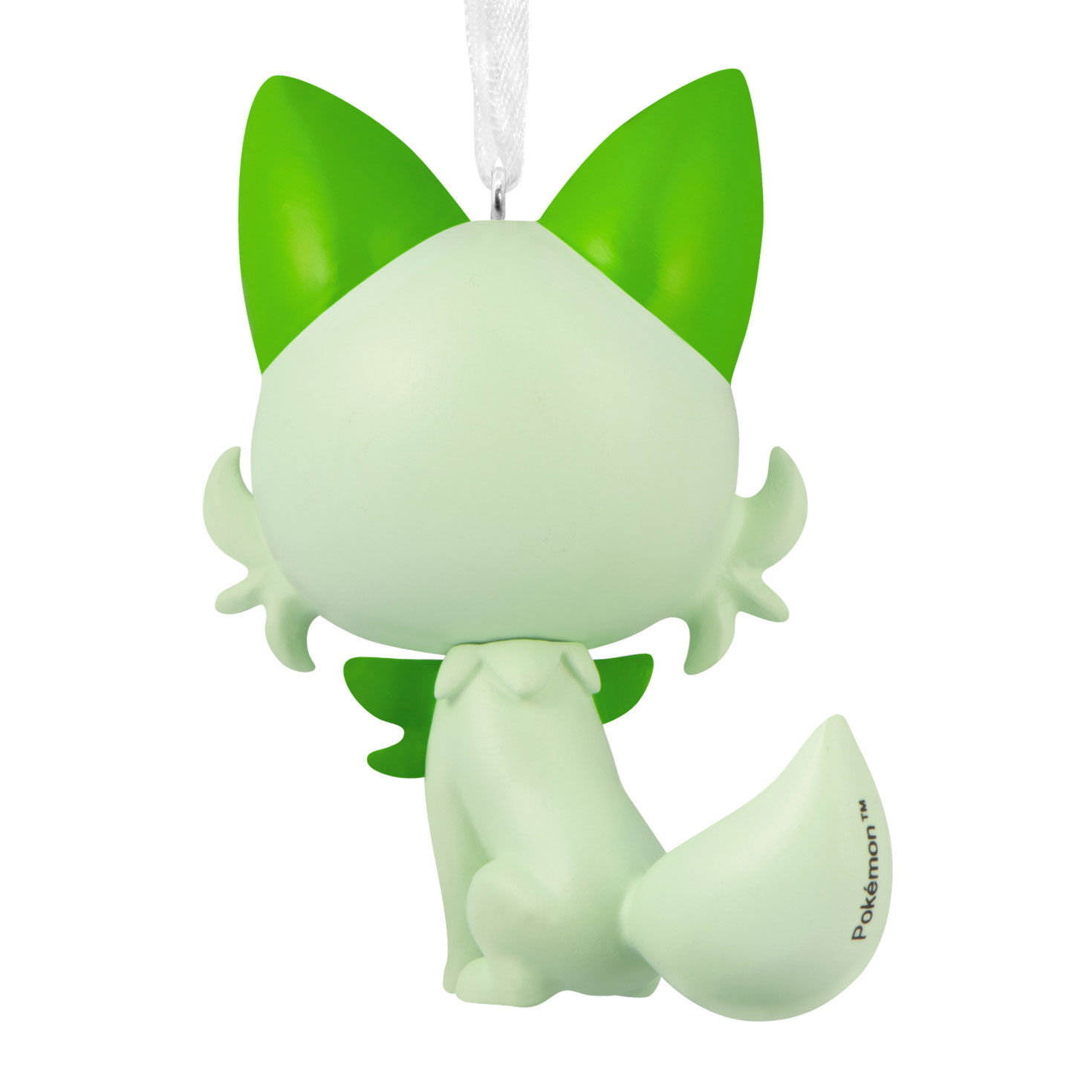 Green White Pok&eacute;mon Cat Christmas Ornament bach image number 6