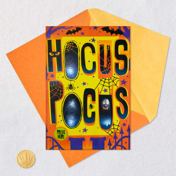 Hocus Pocus Musical Halloween Card With Light, , large image number 5