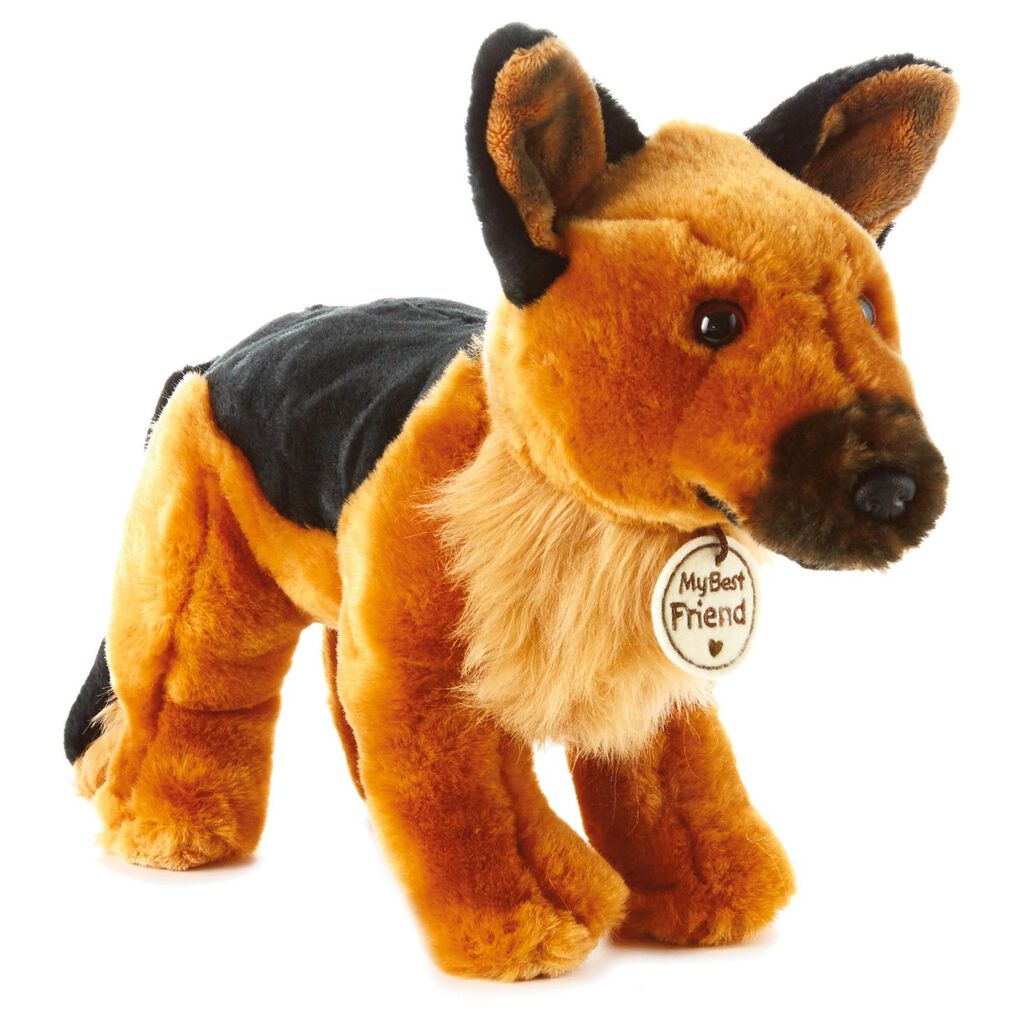Brown and Black Service Dog Large Stuffed Animal - Classic Stuffed Animals - Hallmark