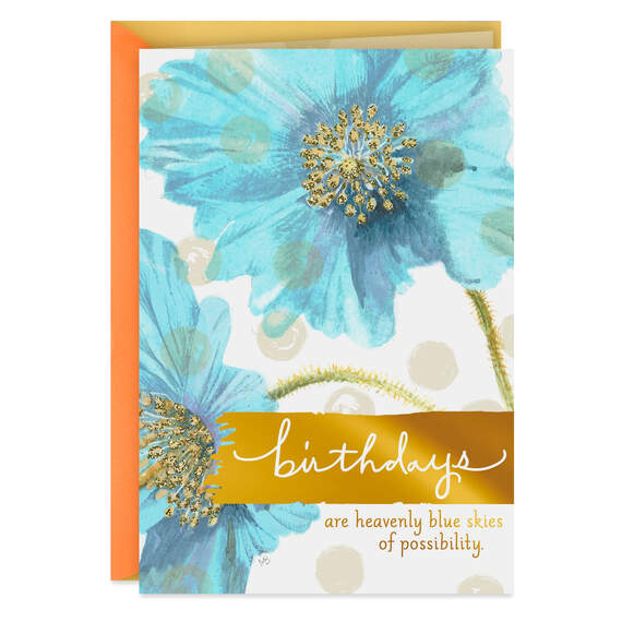 Marjolein Bastin Blue Skies of Possibility Birthday Card