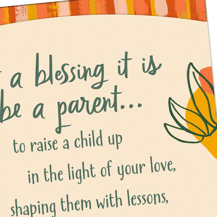 Ala Rasise Card What a Blessing to Raise a Child New Baby Card for Parents - Greeting ...
