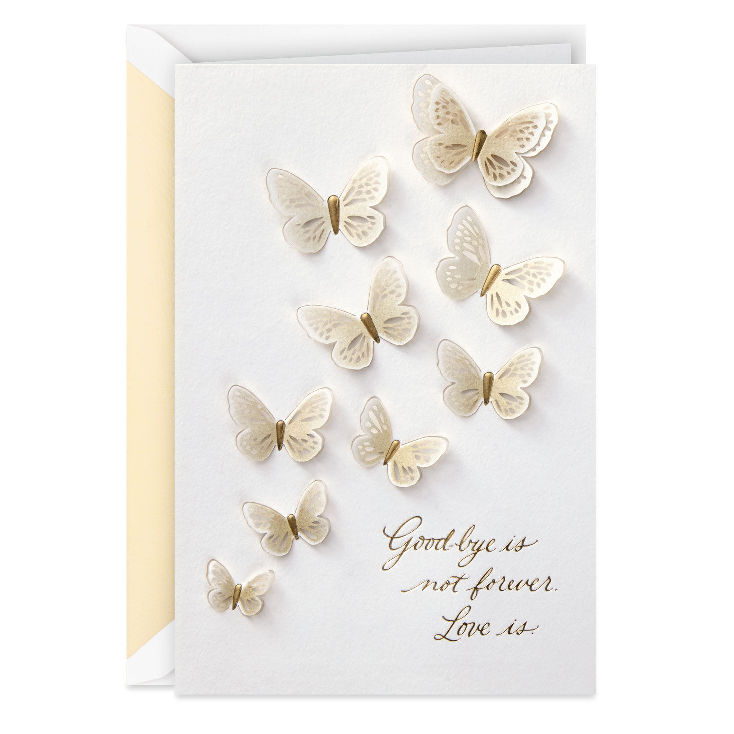 Good-Bye Isn't Forever Sympathy Card