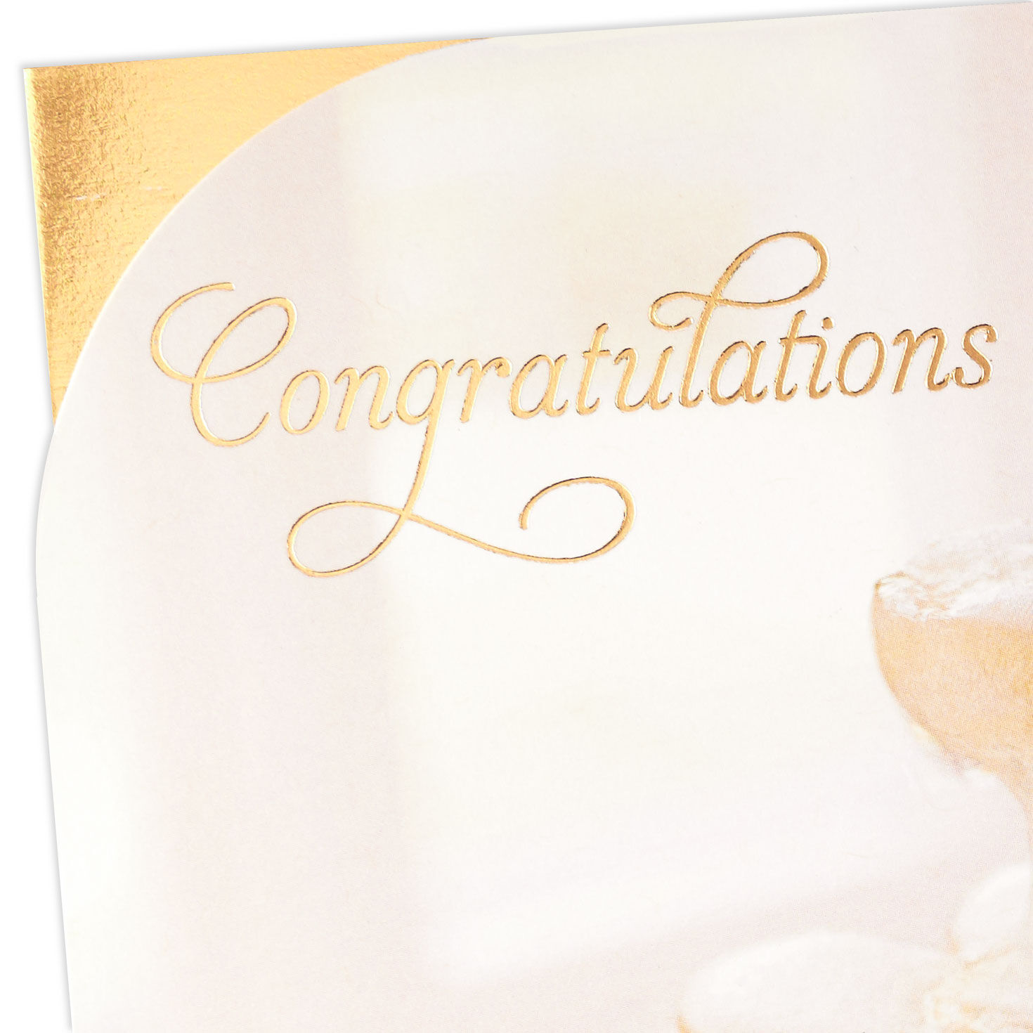 Champagne Glasses Wedding Card  image number 4