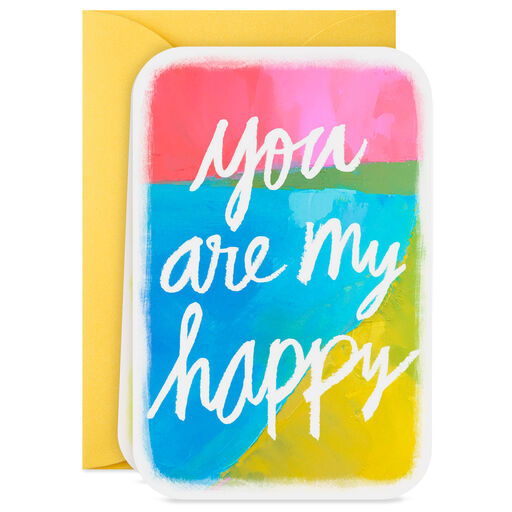 3.25" Mini You Are My Happy Blank Card, 