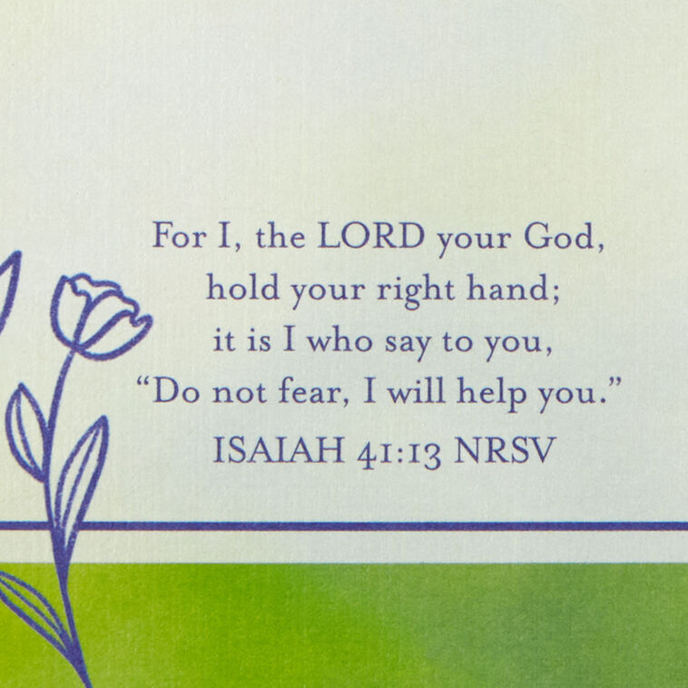 Butterfly and Flowers Religious Encouragement Card Scripture image number 3