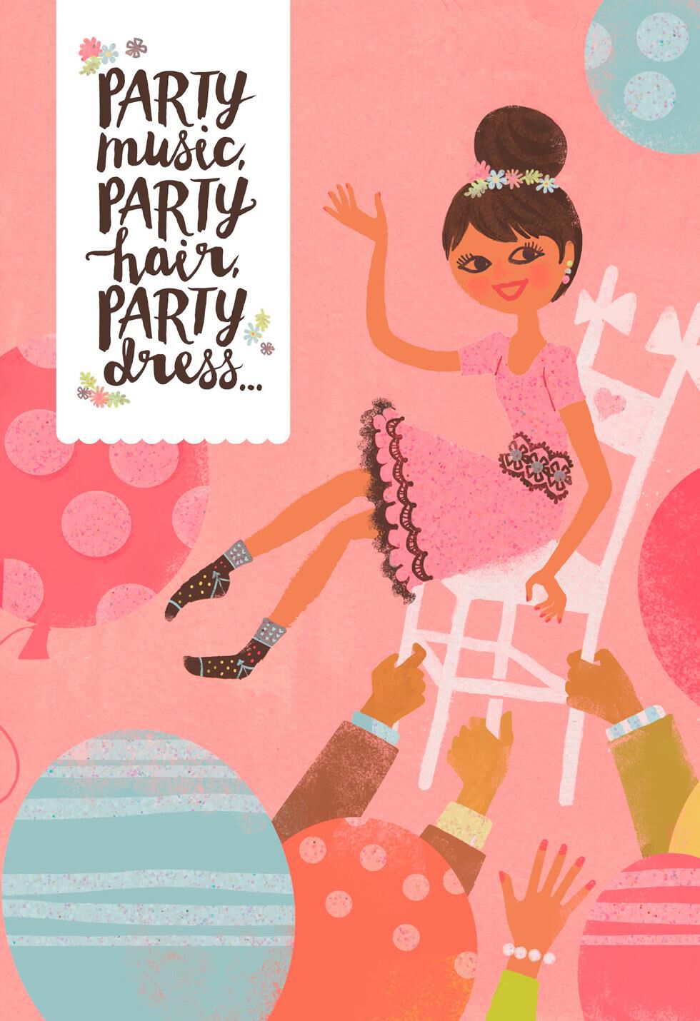 Party On! Bat Mitzvah Card