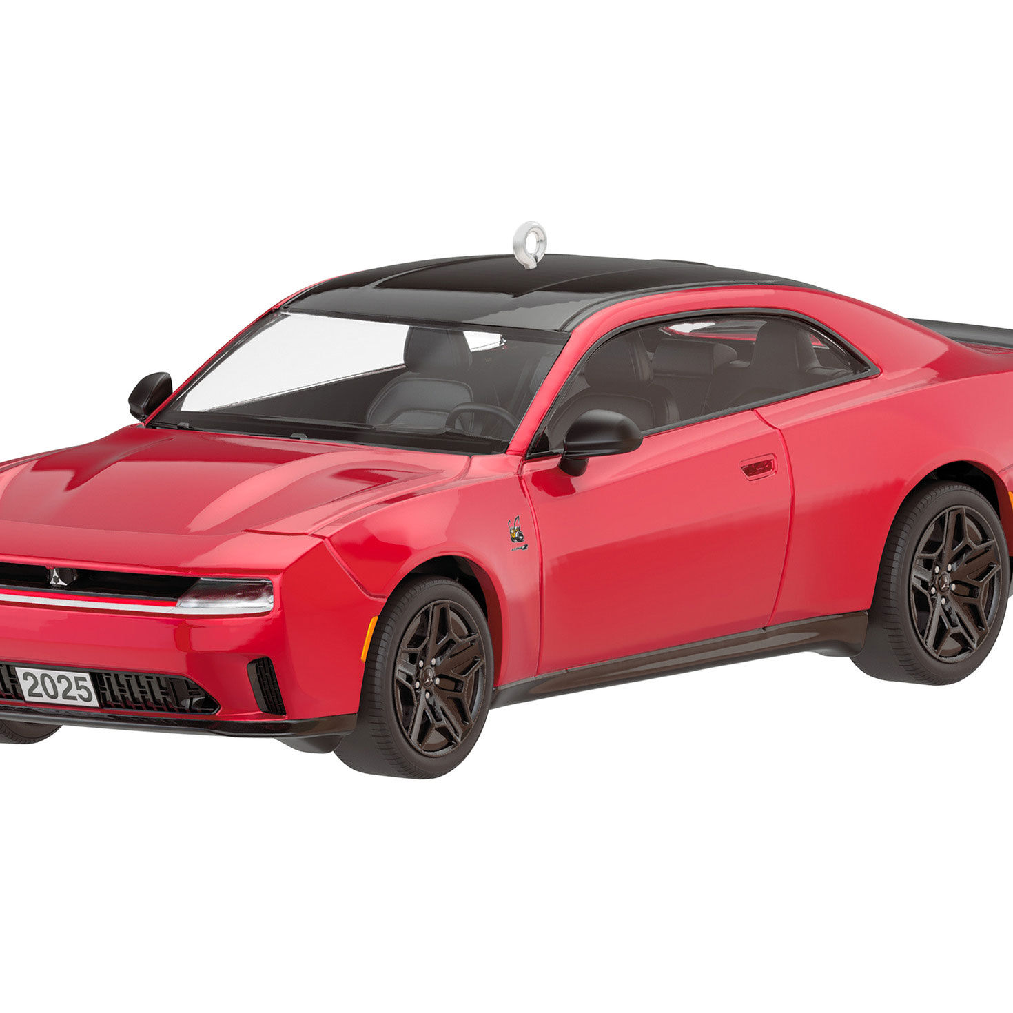 Red Dodge Charger Sports Car Keepsake Ornament upclose view image number 5