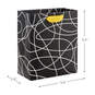 6.5" White Squiggles on Black Small Gift Bag, , large image number 3