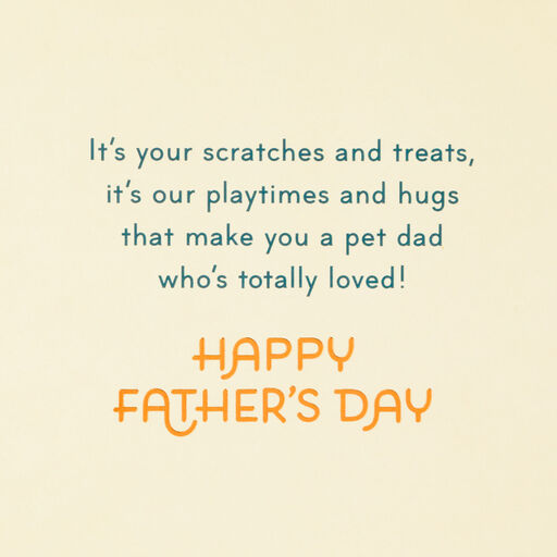 Best Pet Dad Ever Father's Day Card, 