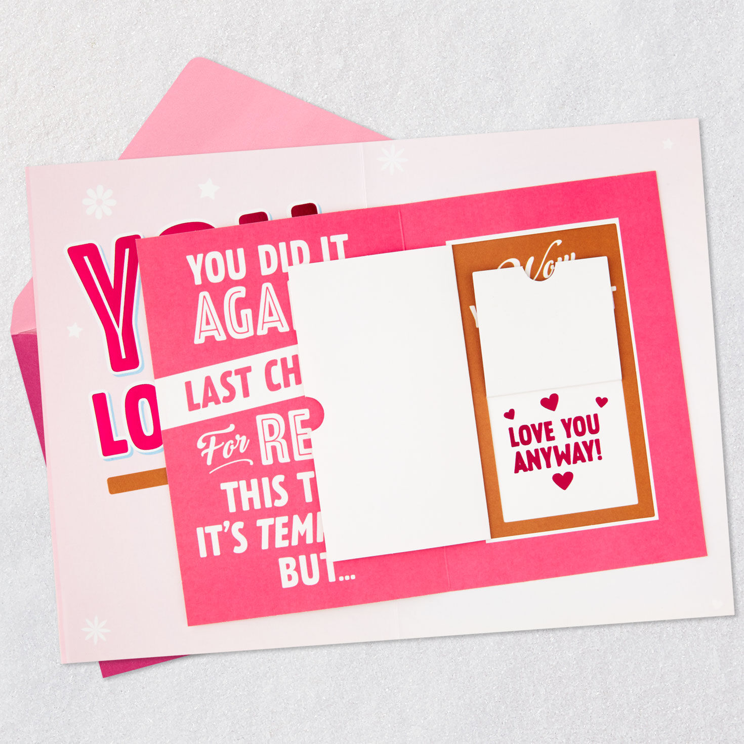Pink Lettering Sign Birthday Card for Daughter Open card with Envelope image number 7