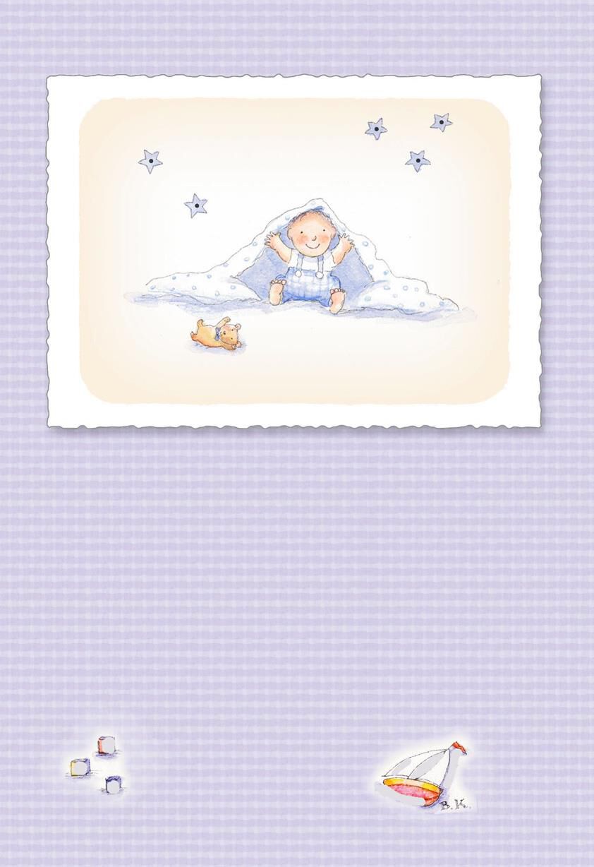 Peekaboo New Baby Boy Card