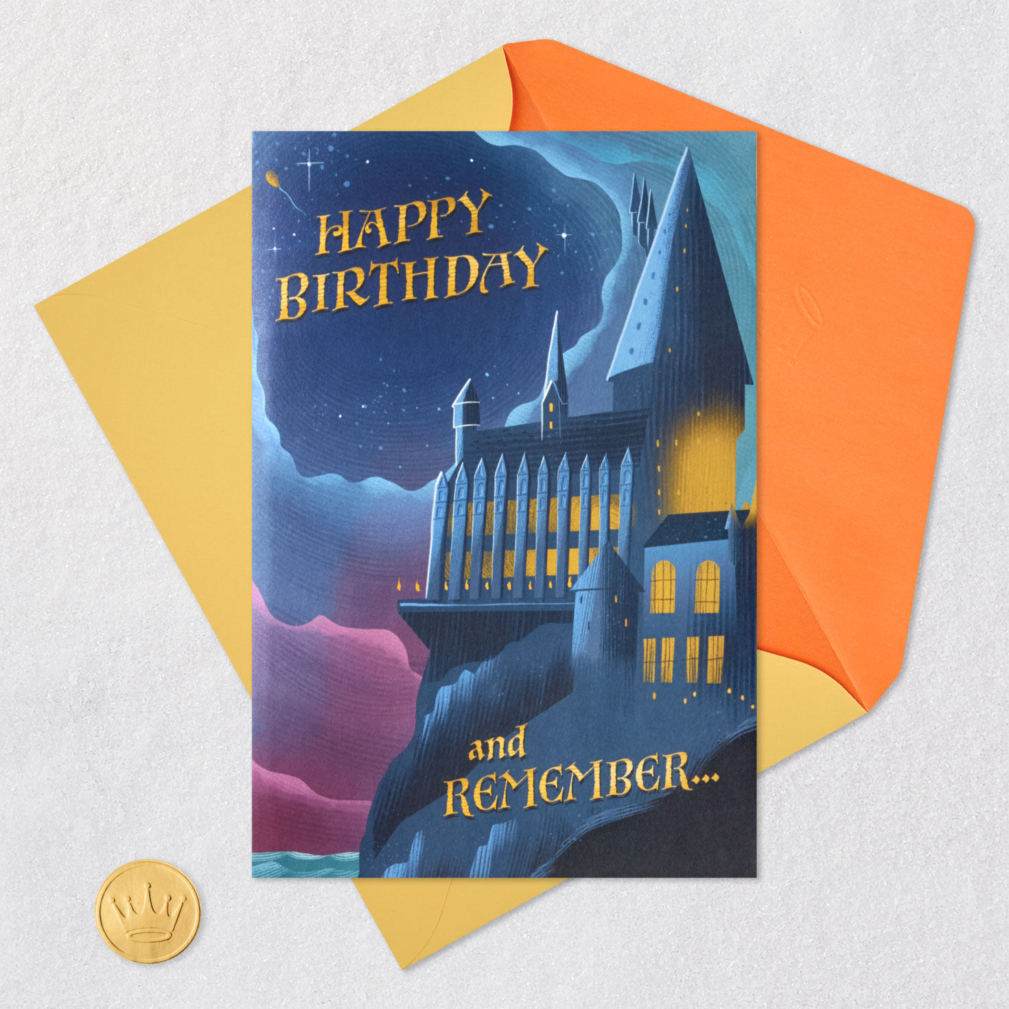 Harry Potter™ Hogwarts™ Pop-Up Musical Birthday Card With Light for only USD 9.59 | Hallmark
