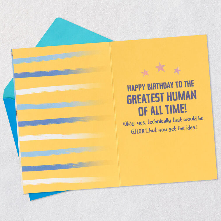 G.O.A.T. Funny Birthday Card, , large image number 3