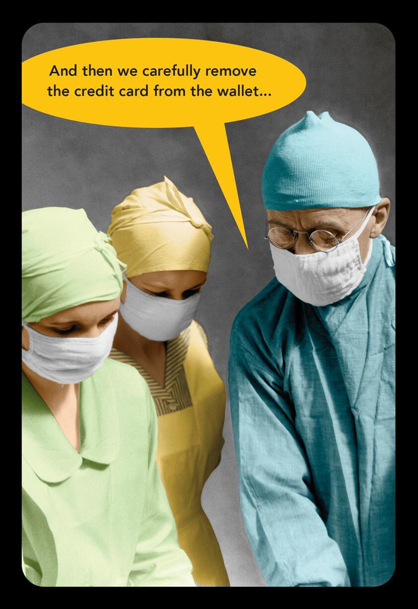 Expensive Operation Funny Get Well Card