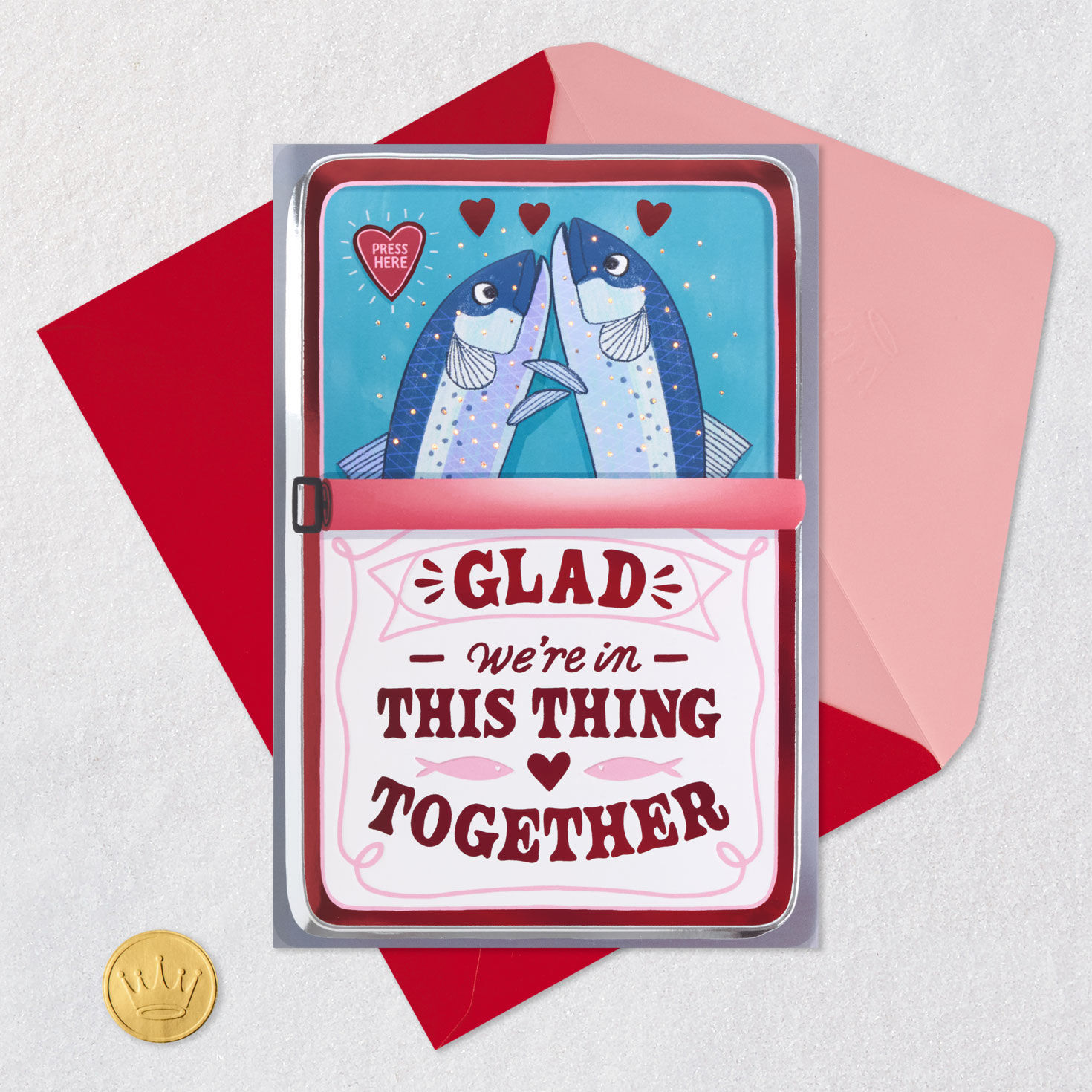 You're a Real Catch Funny Musical Valentine's Day Card With Lights for only USD 10.99 | Hallmark