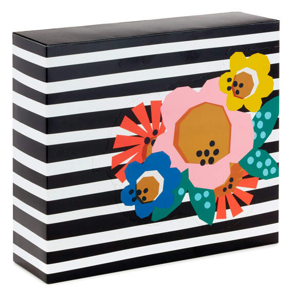 Floral and Stripes Fun-Zip Gift Box