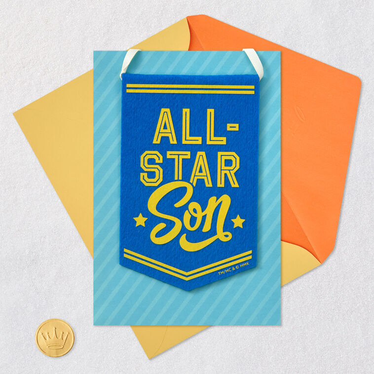 You're All In and All Heart Birthday Card for Son With Removable Banner, , large image number 6