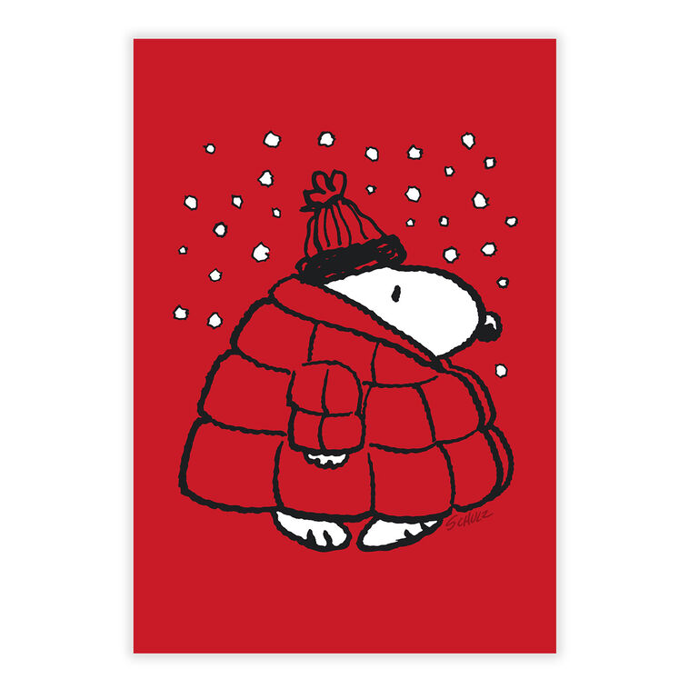 Peanuts® Snoopy in Puffer Coat Custom Christmas Card, , large image number 8