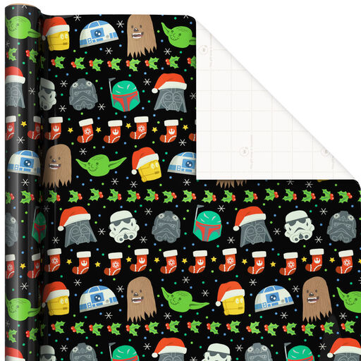 Star Wars™ Faces Christmas Wrapping Paper, 70 sq. ft., 