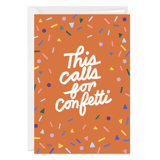 Fun Confetti Custom Celebration Card