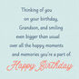 Thoughts of You Bring a Smile Birthday Card for Grandson, , large image number 2