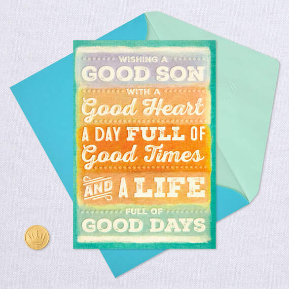 It's All Good Birthday Card for Son, , large image number 5