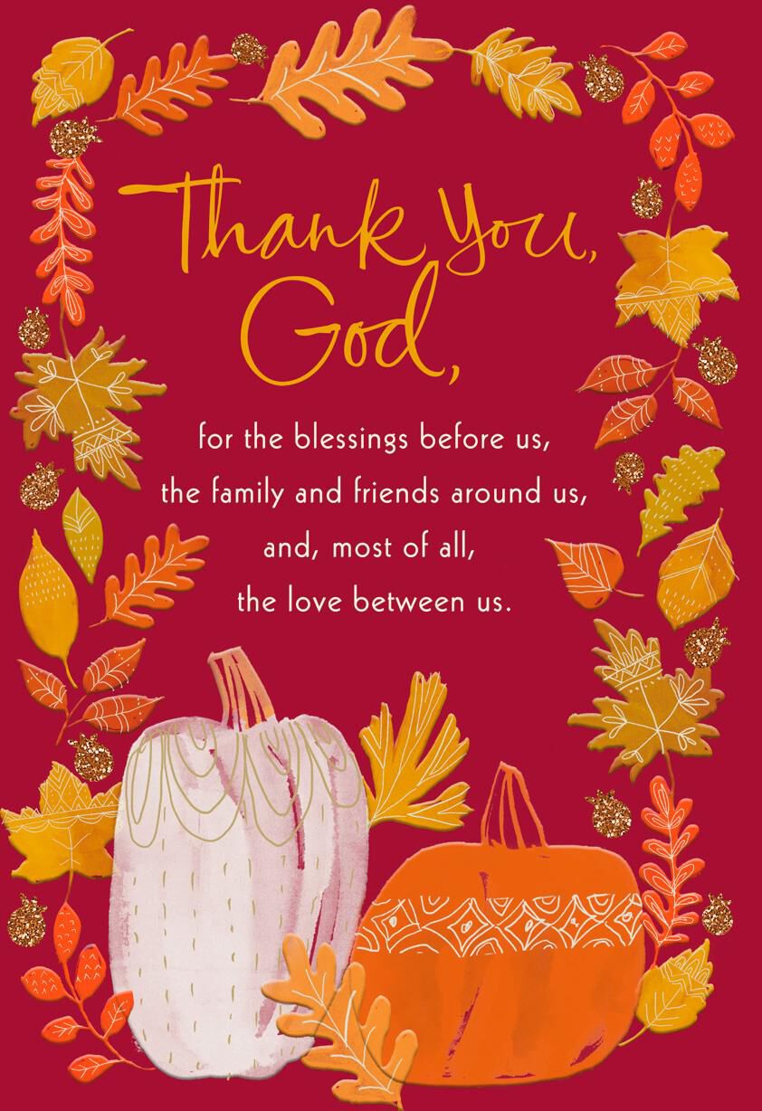 With Love and Gratefulness Religious Thanksgiving Card