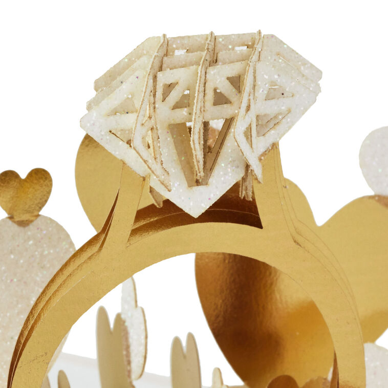 Wishing You a Lifetime of Happiness Pop-Up Engagement Card, , large image number 5