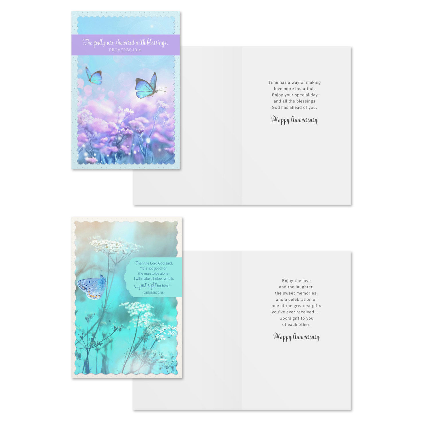 Floral DaySpring Anniversary Cards Assortment Card Front with Sentiment image number 3