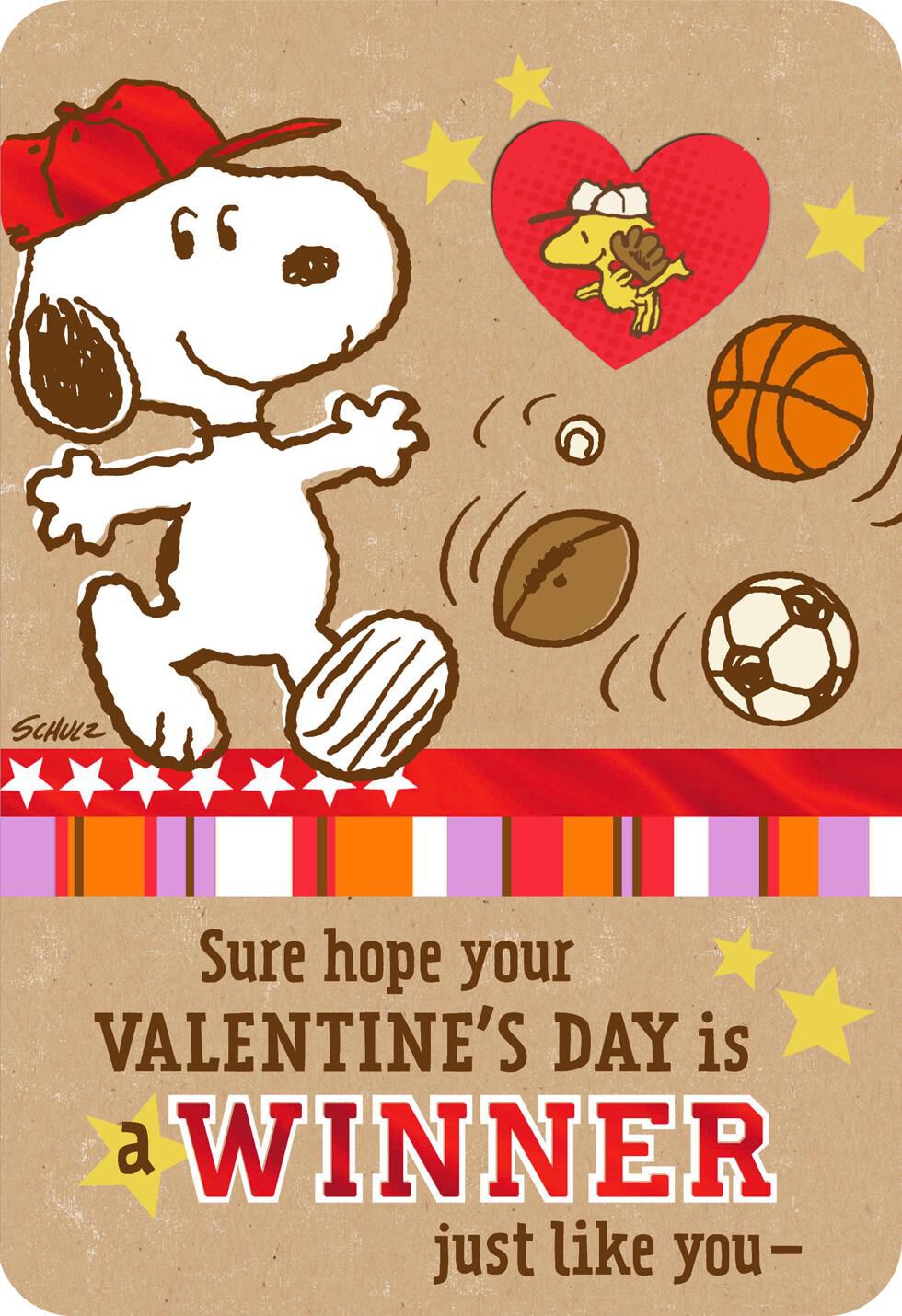 Peanuts® Snoopy and Woodstock Valentine's Day Card With ...