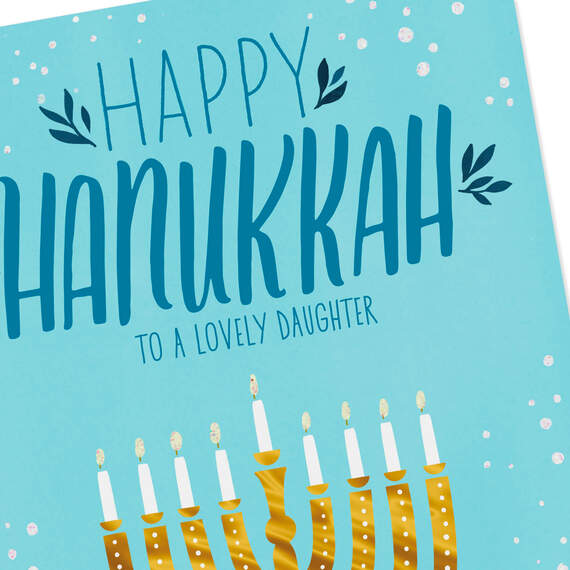You Light Our Lives Hanukkah Card for Daughter, , large image number 4