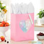 17" Pink Floral Heart XL Mother's Day Gift Bag With Tissue, , large image number 2