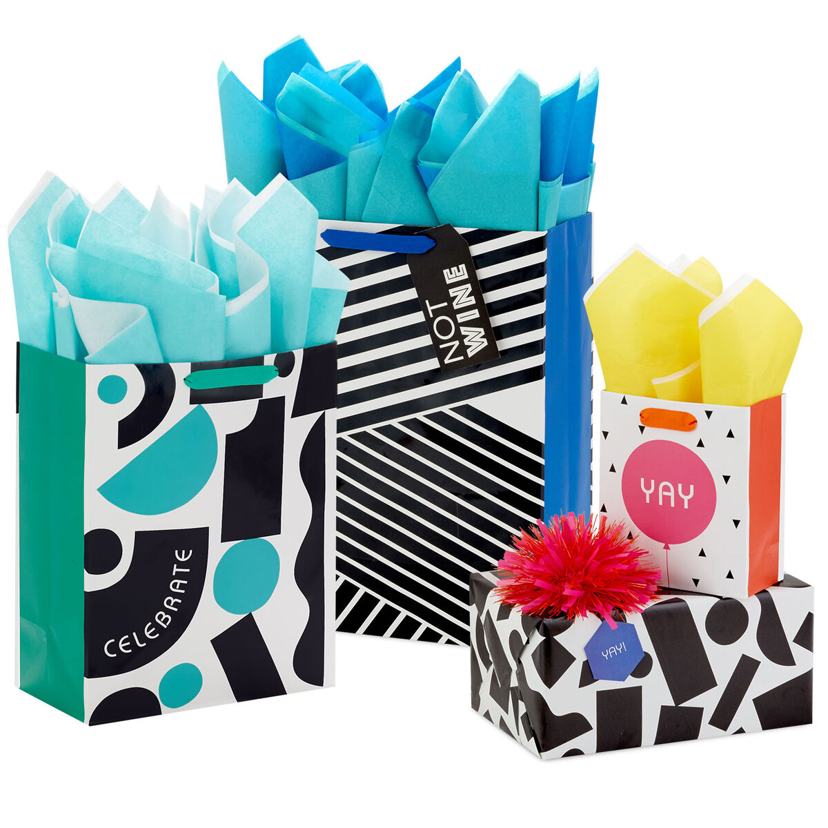 Graphic Glam Gift Wrap Collection Gift Bags Hallmark