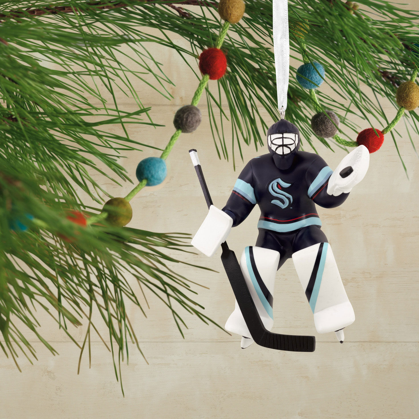NHL Seattle Kraken™ Goalie Hallmark Ornament for only USD 14.99 | Hallmark
