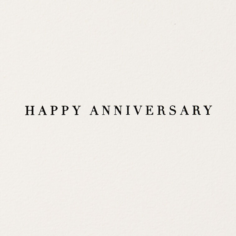 Black and White Anniversary Card With Bracelet Sentiment image number 2