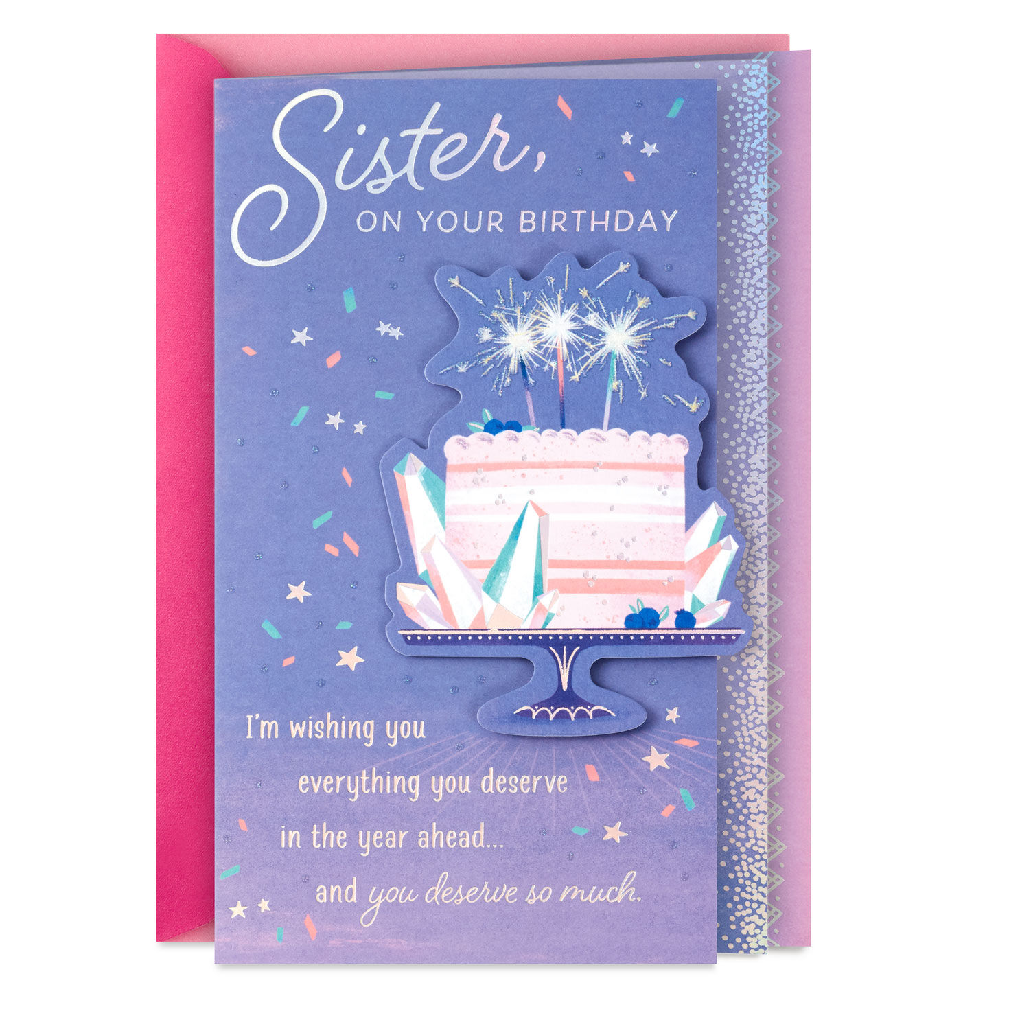 Wishing You Everything You Deserve Birthday Card for Sister