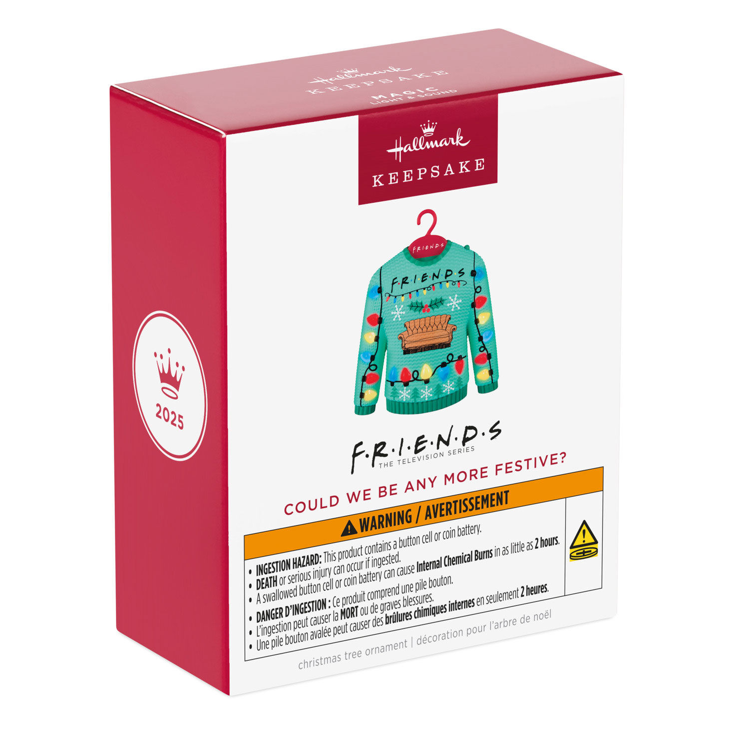 Friends Ugly Christmas Sweater Keepsake Ornament package front image number 7