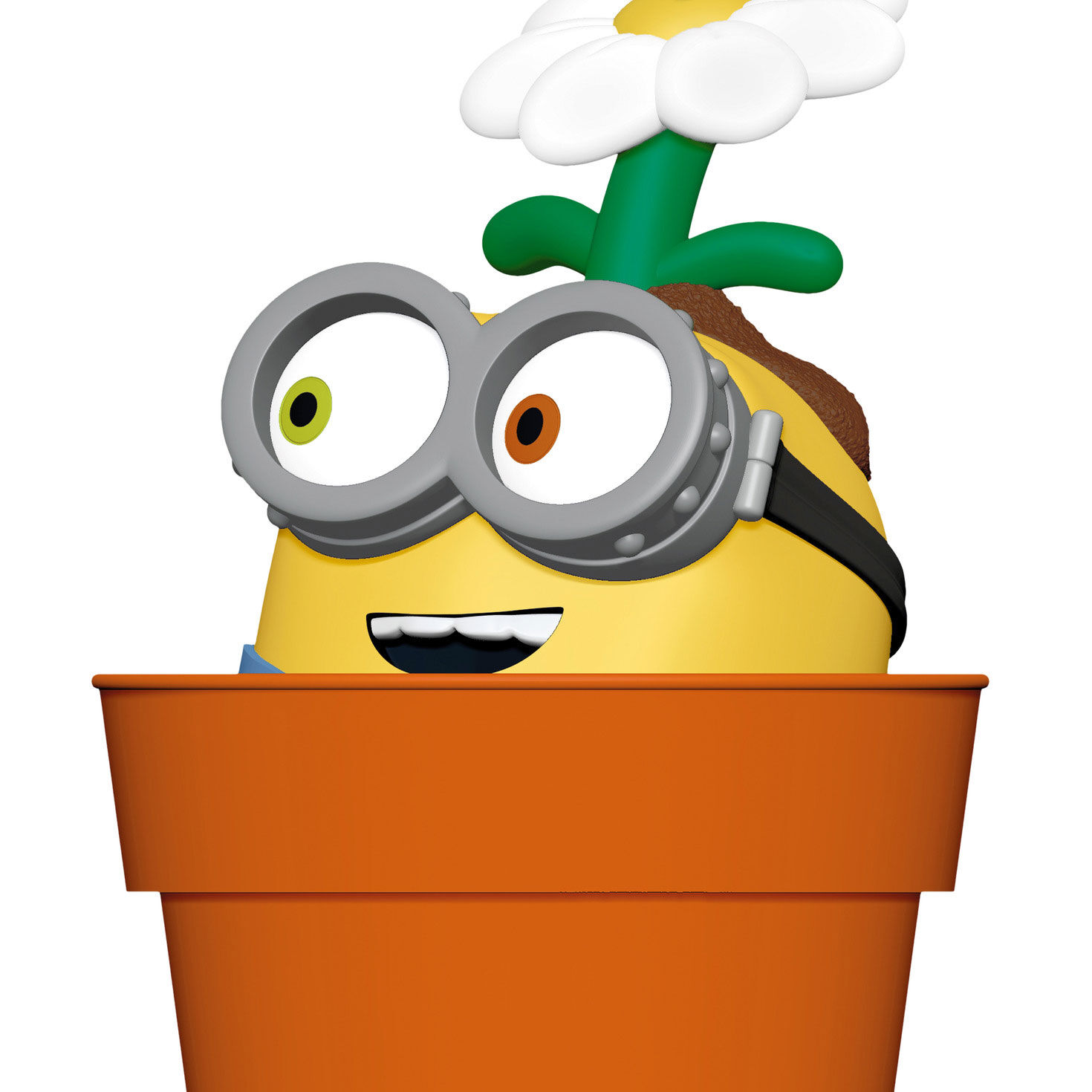 Bob Minion in Flower Pot Keepsake Ornament upclose view image number 5