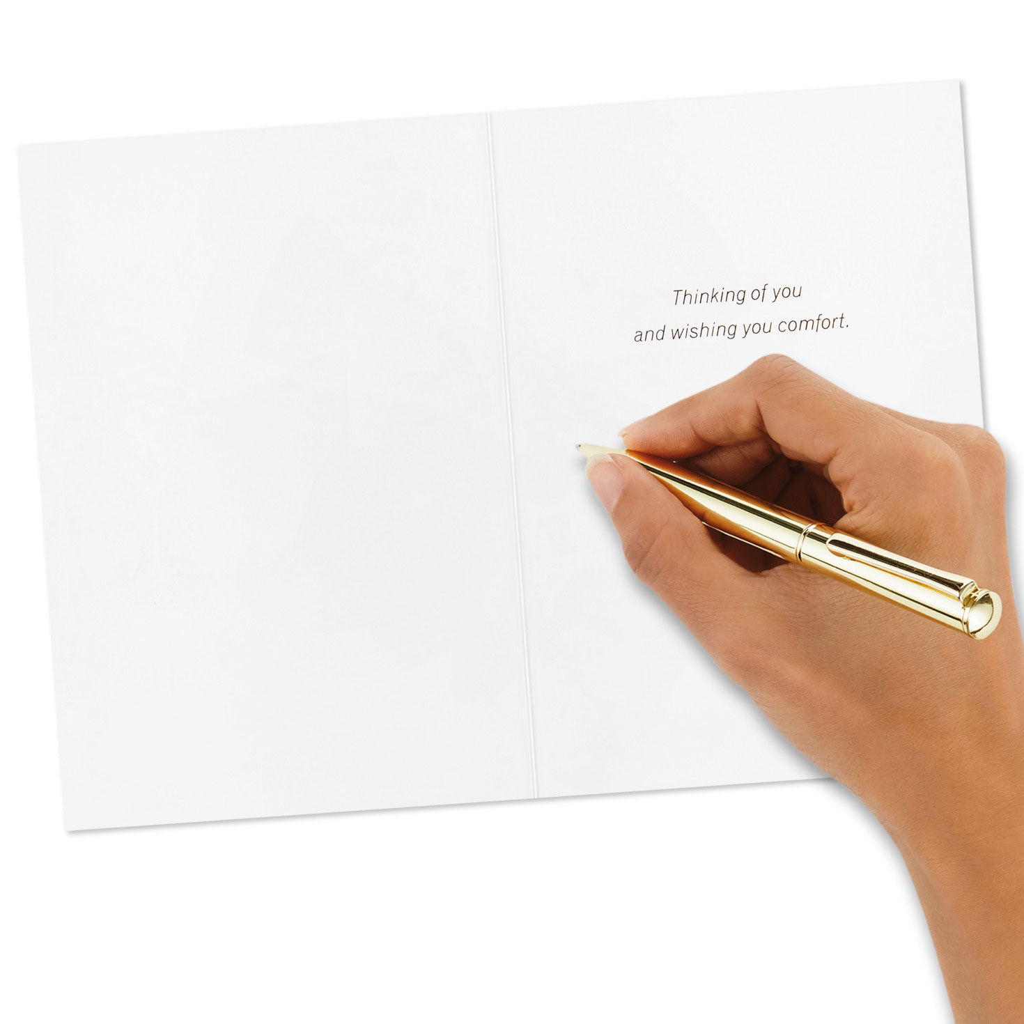 Pastel Botanical Sympathy Cards Assortment signing card image number 6