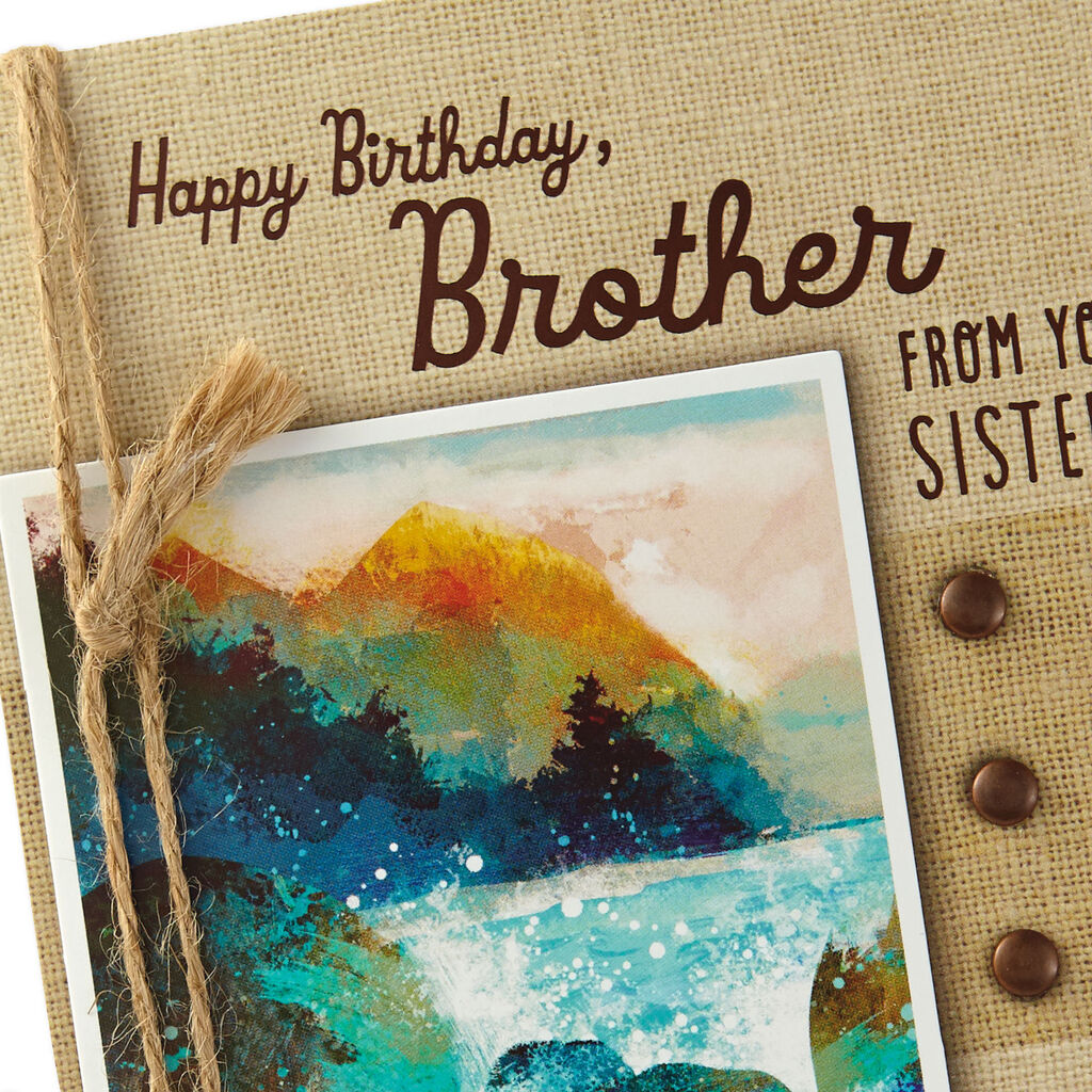 Everything You Wish Birthday Card For Brother From Sister
