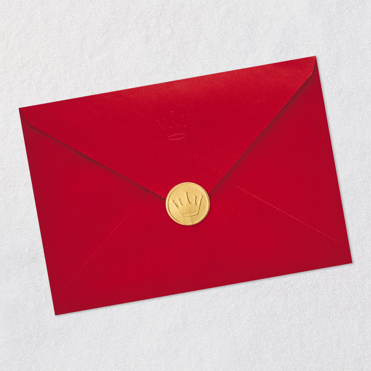 Red Mailbox and Cardinals Christmas Card Envelope Back with Seal image number 8