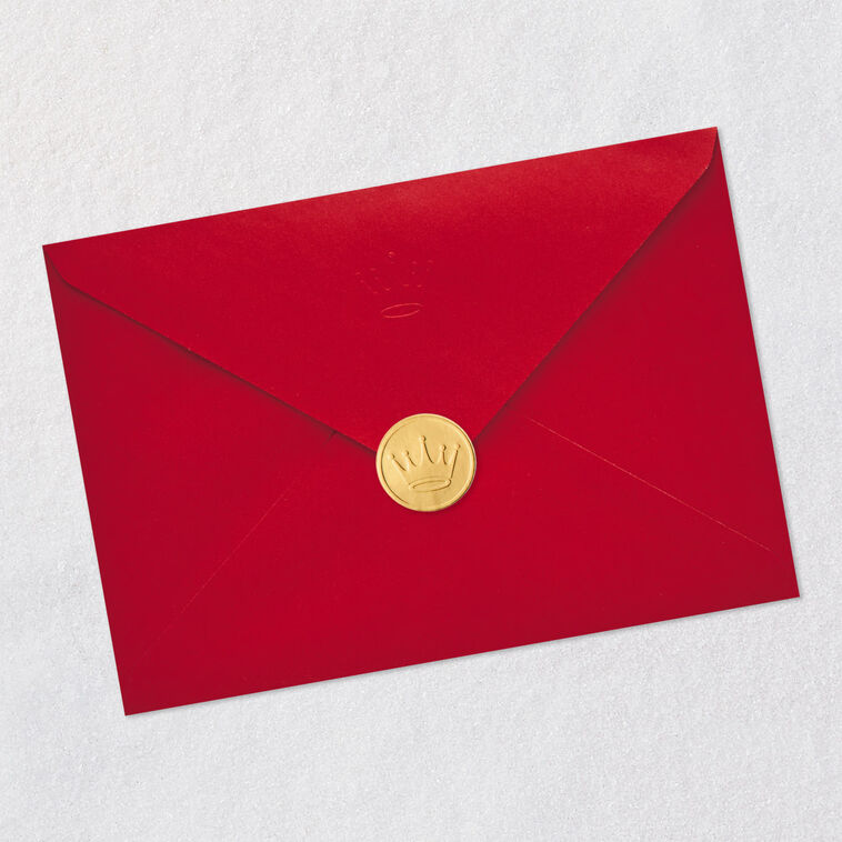 Red Mailbox and Cardinals Christmas Card Envelope Back with Seal image number 8