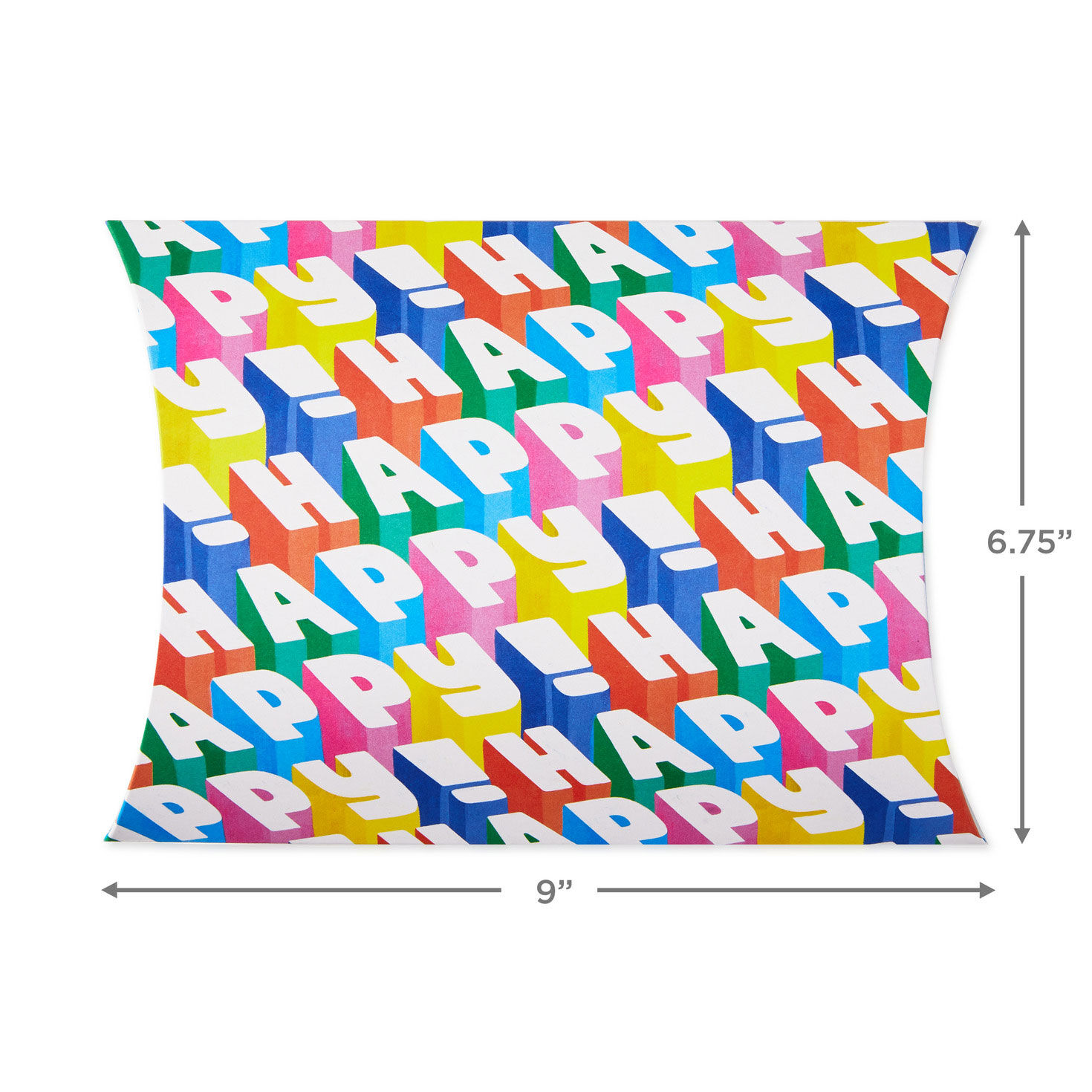 Angled All-Caps Happy Pillow Box for only USD 2.49 | Hallmark