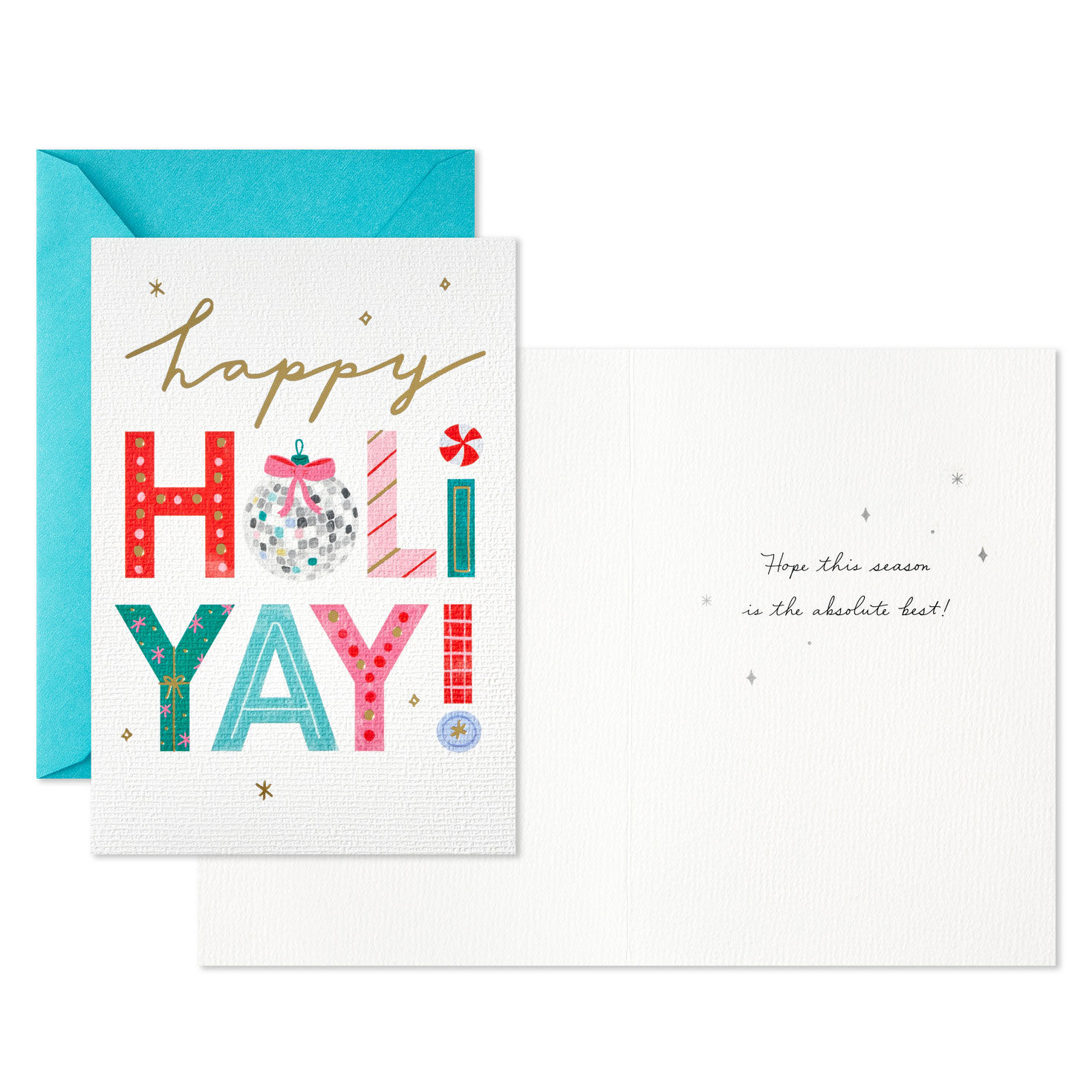 Whimsical Lettering Holi-Yay Boxed Christmas Cards, Pack of 16 for only USD 15.49 | Hallmark