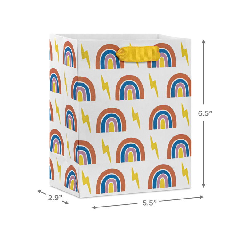 Rainbows and Lightning Bolts Small Gift Bag measurement image number 3