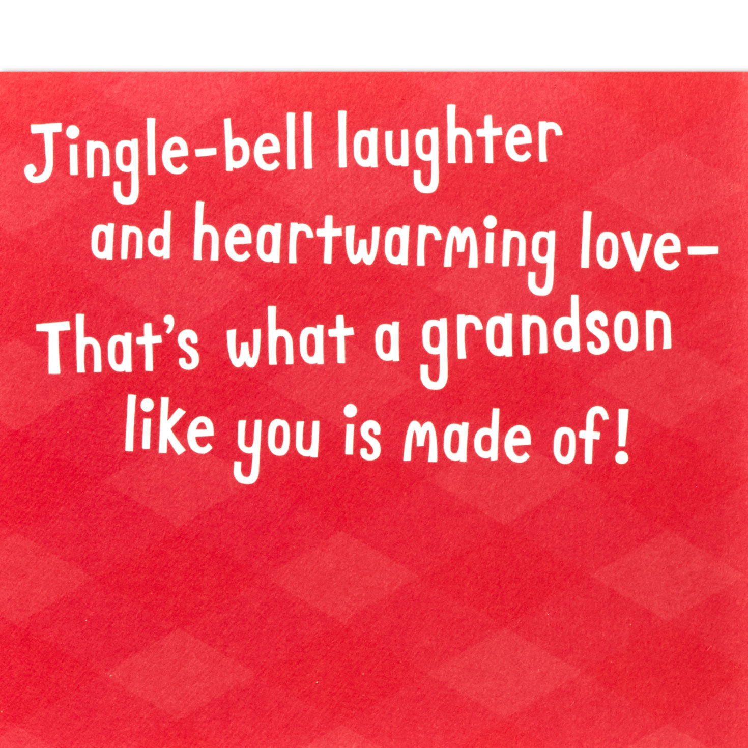 Teddy Bear Baby's First Christmas Card for Grandson Sentiment image number 3