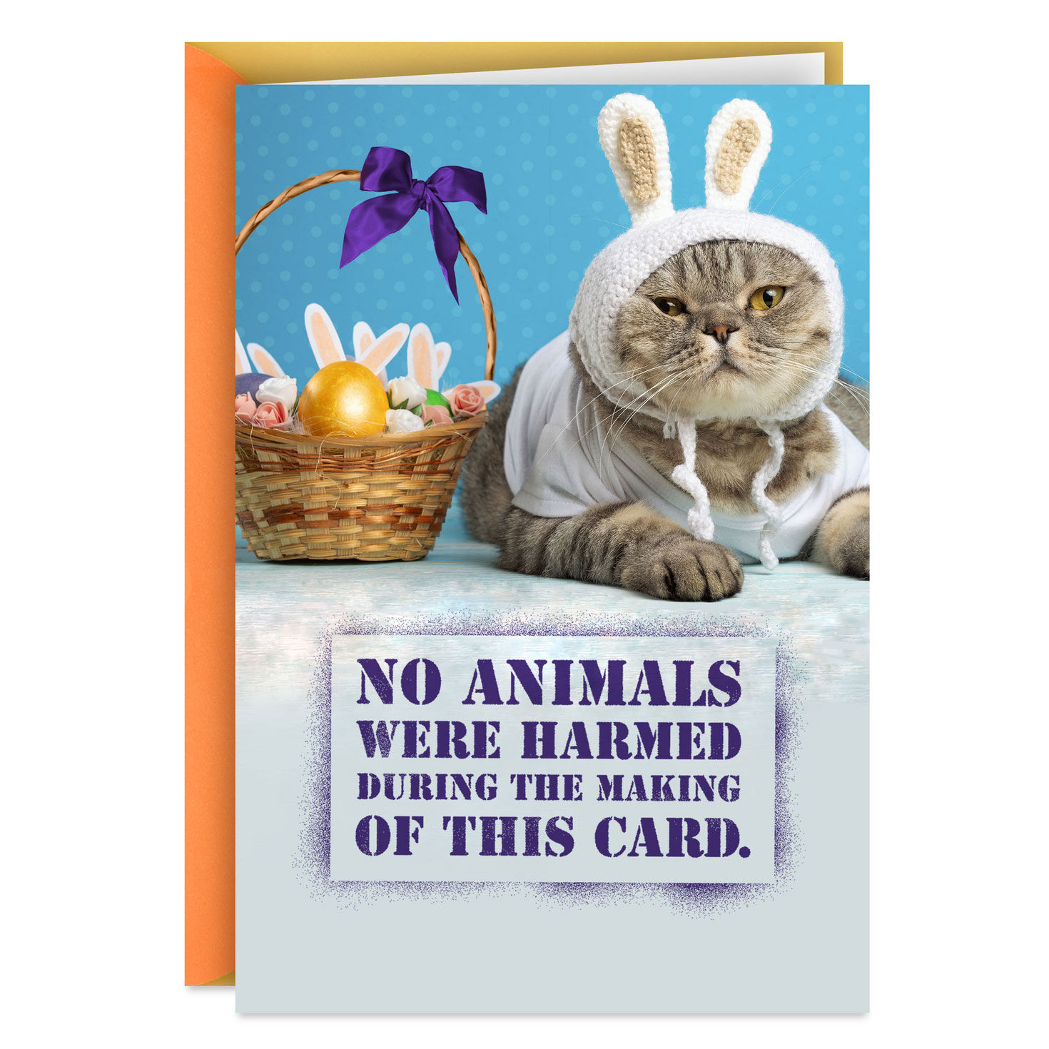 No Animals Were Harmed Funny Easter Card With Sound