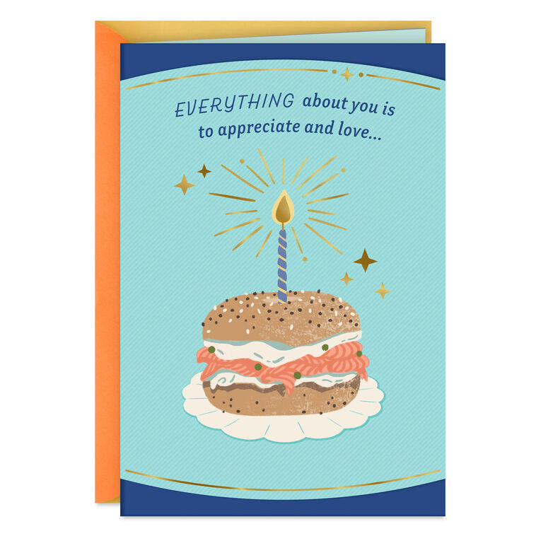 You're Schmearly Awesome Birthday Card, , large image number 1