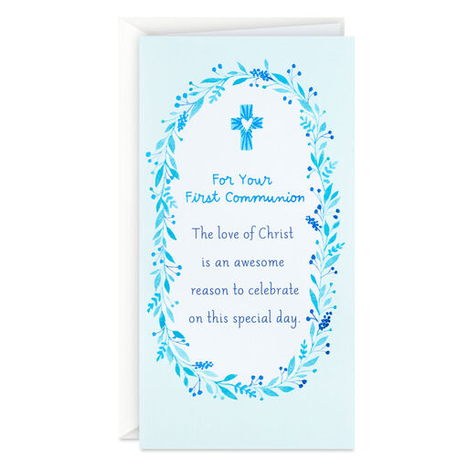 God Bless You Always Religious Money Holder First Communion Card, 